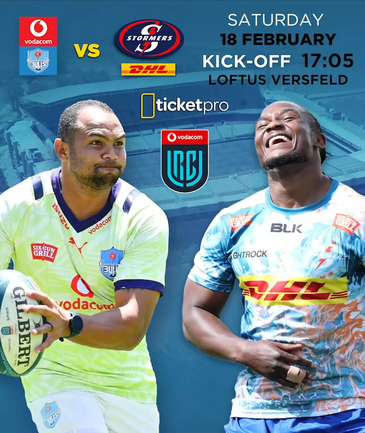 Ticketpro - Vodacom Bulls vs DHL Stormers - 18th of February 2023 -