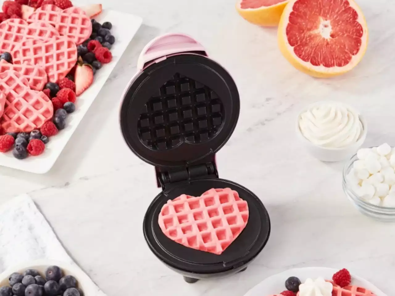 This $10 Heart-Shaped Waffle Maker With 180,000 Perfect Reviews Is Guaranteed to Make Valentine’s Day Extra Sweet