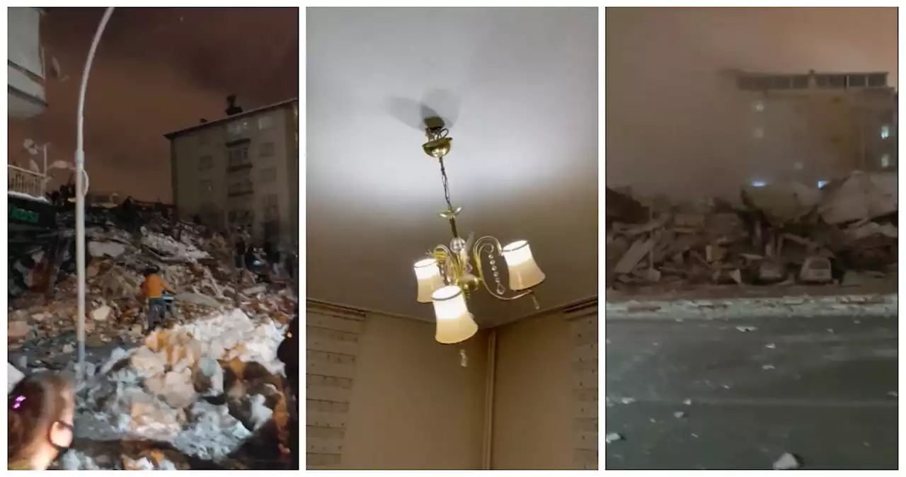 VIDEOS: Terremoto de magnitud 7.8 azota Turquía; hay 5 muertos y edificios colapsados