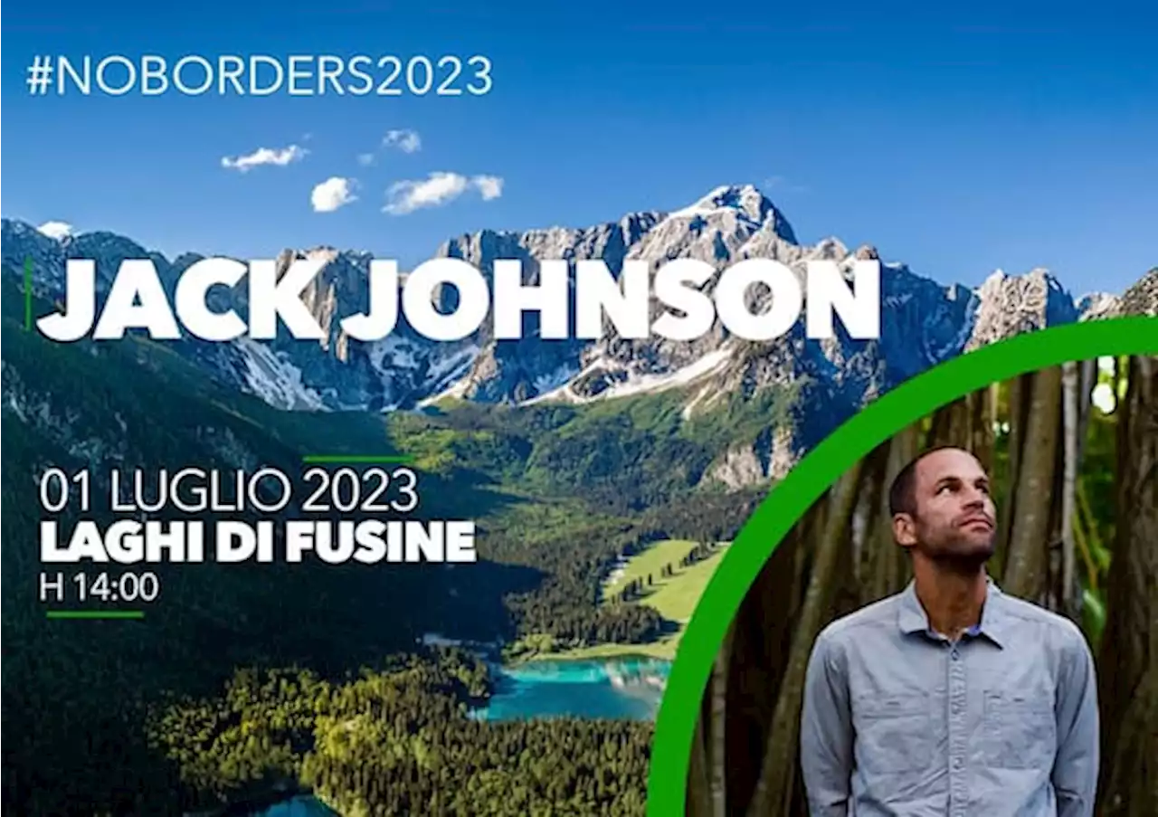 No Borders Music Festival 2023, Jack Johnson è il secondo ospite