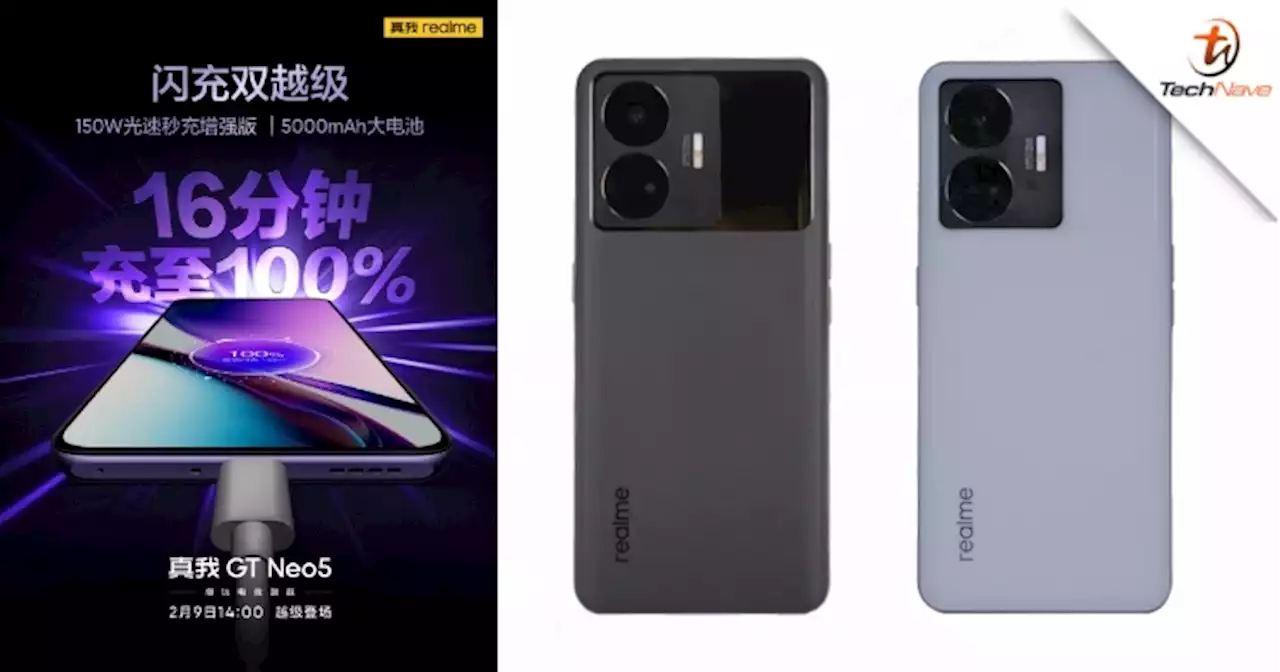 realme GT Neo 5 to feature a variant with 150W charging and 5000mAh battery | TechNave