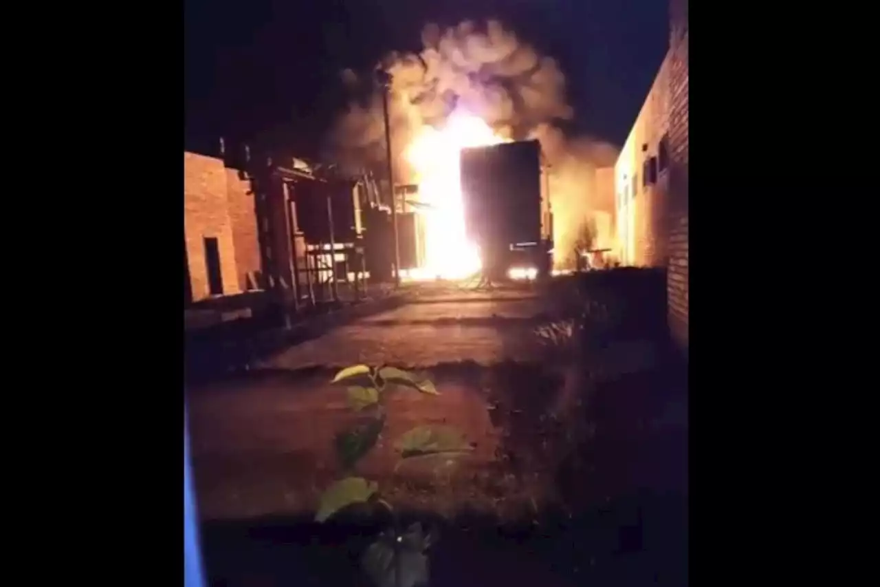 WATCH: Lotus substation gutted by fire, several areas in the dark | The Citizen