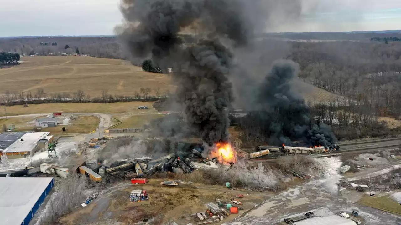 Officials to release toxic chemicals from 5 cars of derailed Ohio train to help prevent explosion