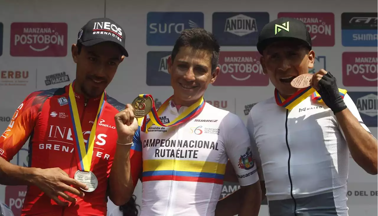 Esteban Chaves, campeón nacional de ruta en Bucaramanga