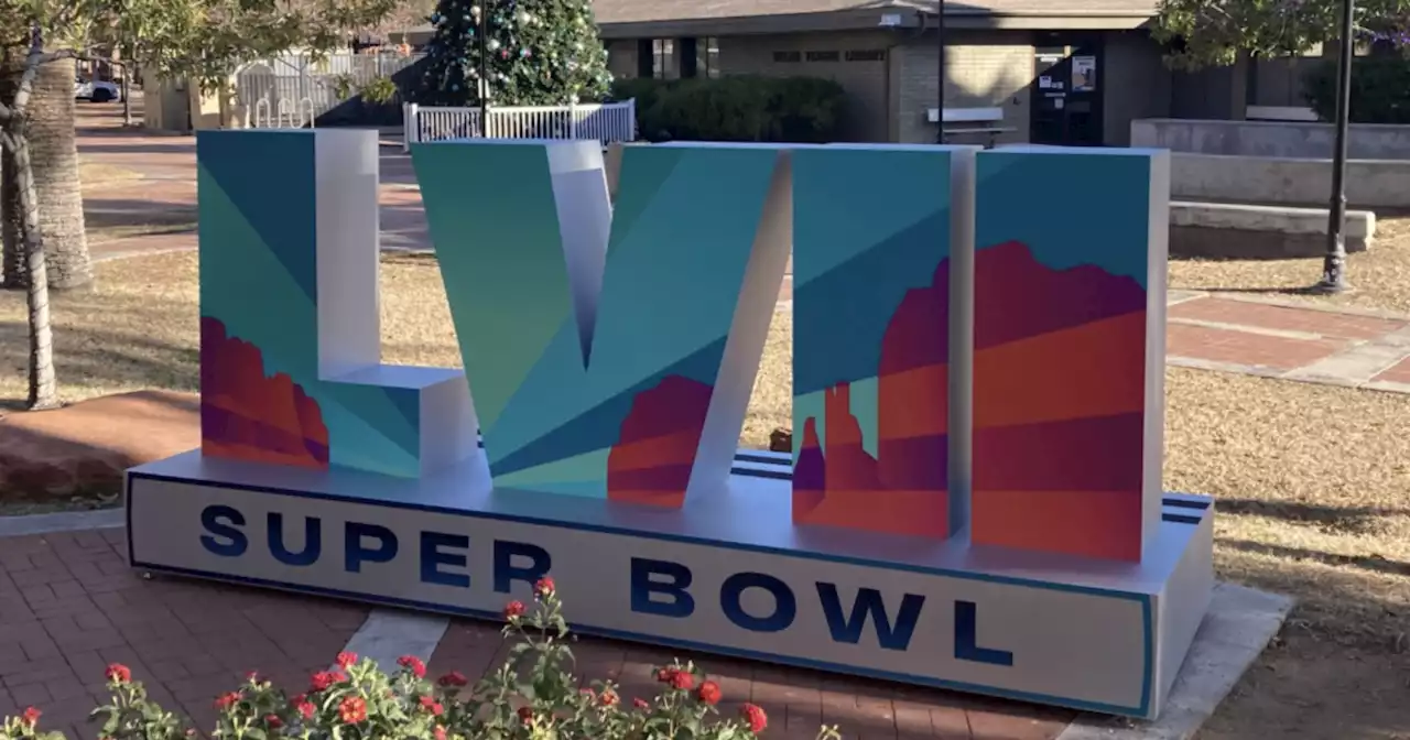 Where to find the Super Bowl LVII pop-up signs in the Valley