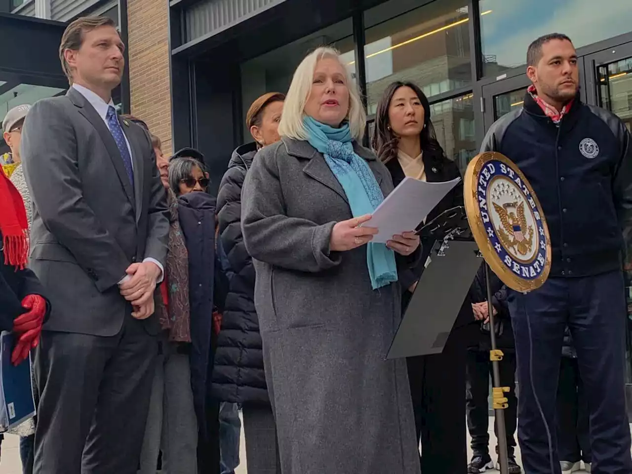 Gillibrand, local pols unveil $18M federal grant to redesign dangerous stretch of Delancey Street | amNewYork