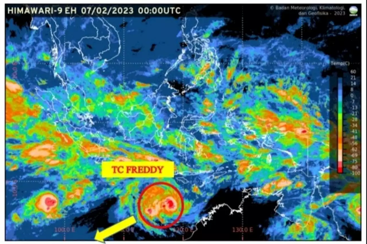 BMKG: Siklon tropis Freddy menjauhi wilayah Indonesia