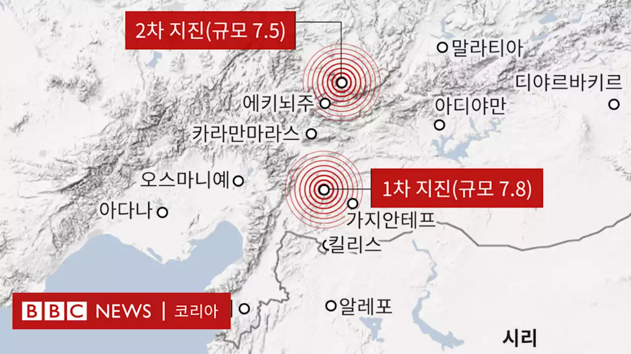 튀르키예: WHO, ‘사망자 수 8배 늘어날 수 있어’ - BBC News 코리아