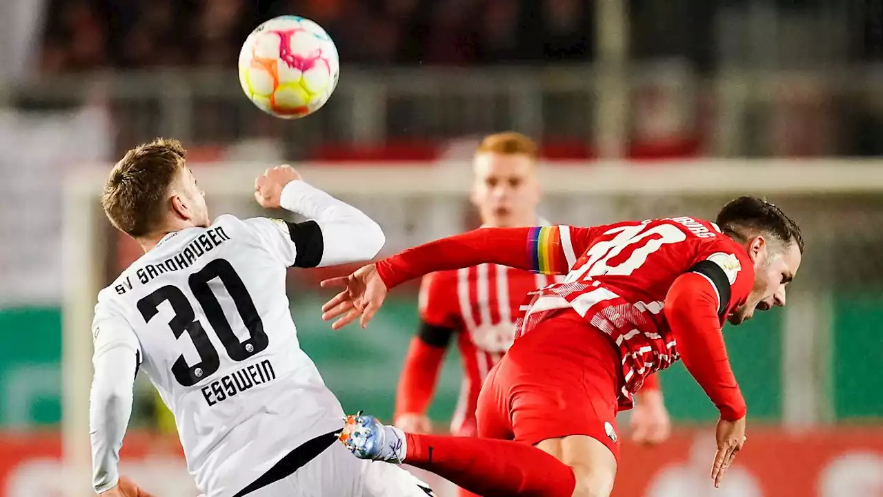 SC Freiburg zittert sich ins Pokal-Viertelfinale