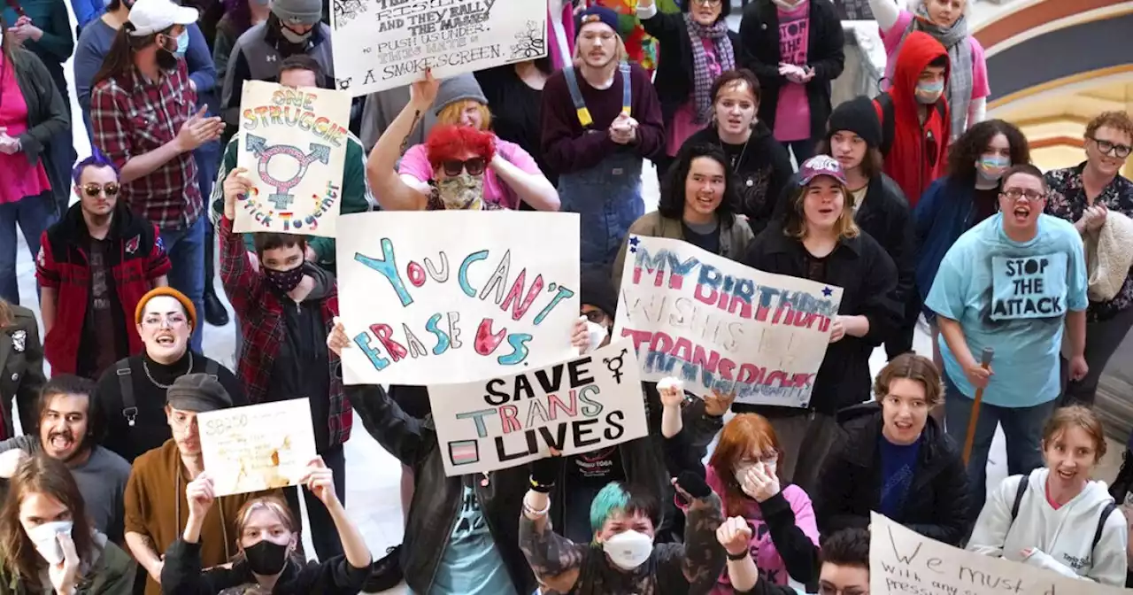 'Trans Lives Matter' protesters take over Oklahoma Capitol over proposed new bills