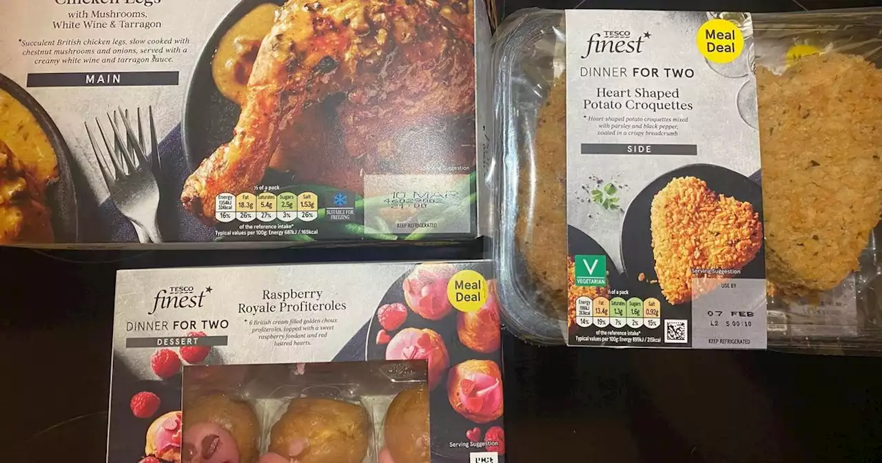 I tried the £12 Tesco Clubcard Valentine's Day meal deal