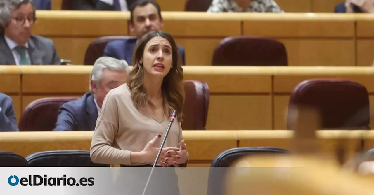 Irene Montero defiende que el Gobierno debe 'asegurar que el consentimiento sigue en el centro' y acusa al PP de 'liderar la ofensiva contra' la ley del 'solo sí es sí'