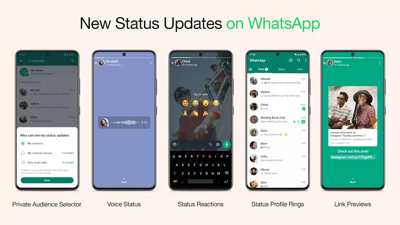 WhatsApp statuses get a big overhaul with voice, emoji reactions and more | Engadget