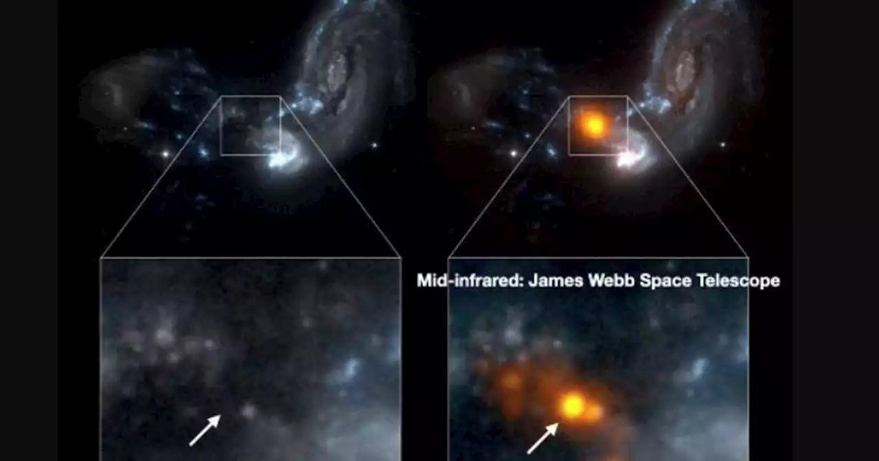 Ciencia.-Se localiza por primera vez el 'motor' de una fusión entre galaxias