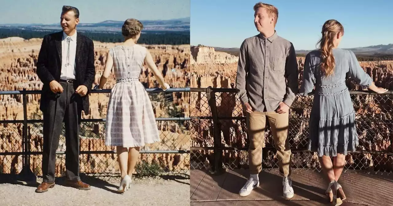 Love story at Bryce Canyon National Park carried on with surprise proposal