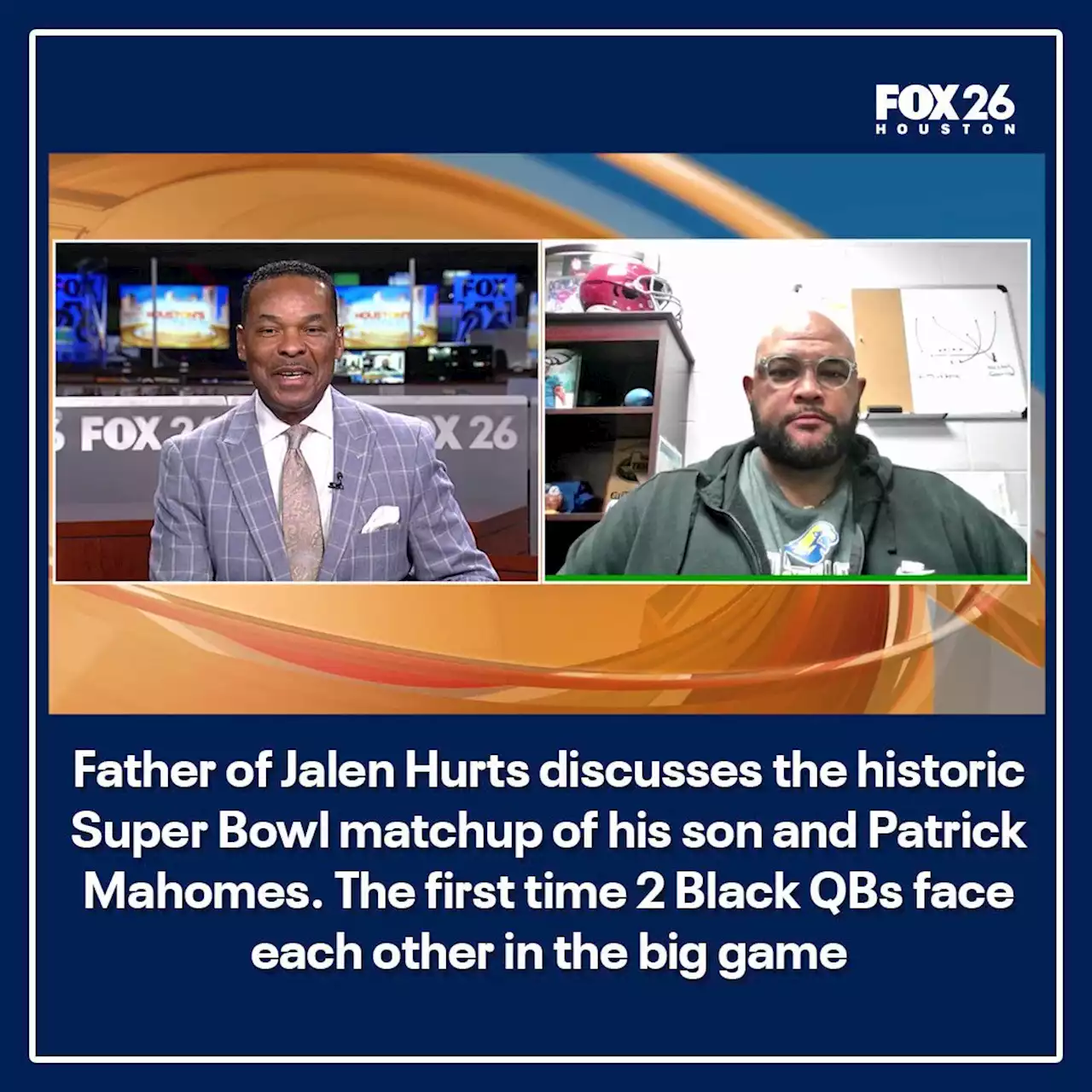 Jalen Hurts’ dad, who coached his Houston-area HS team, reacts to Eagles in Super Bowl