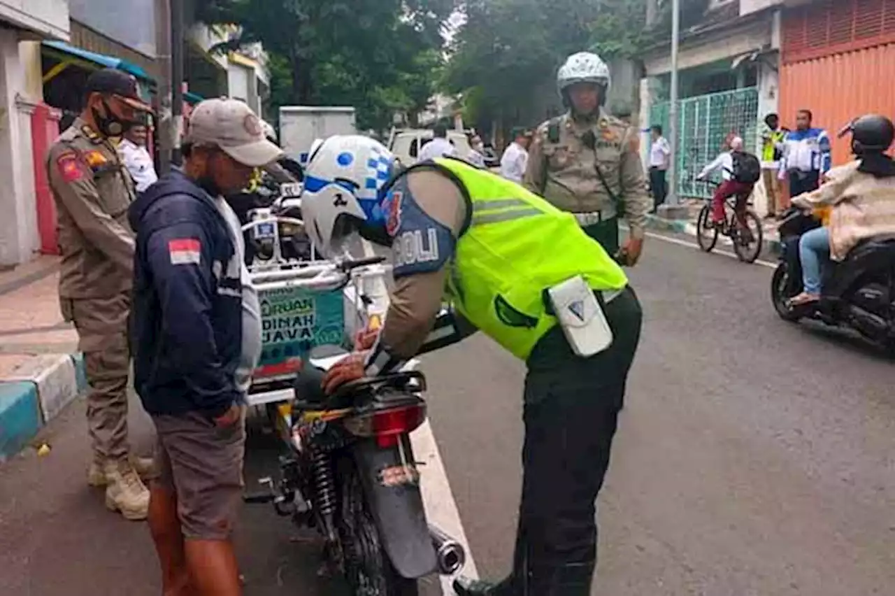 Langgar Aturan Masuk Jalan Raya, Tujuh Betor Ditilang dan Disita