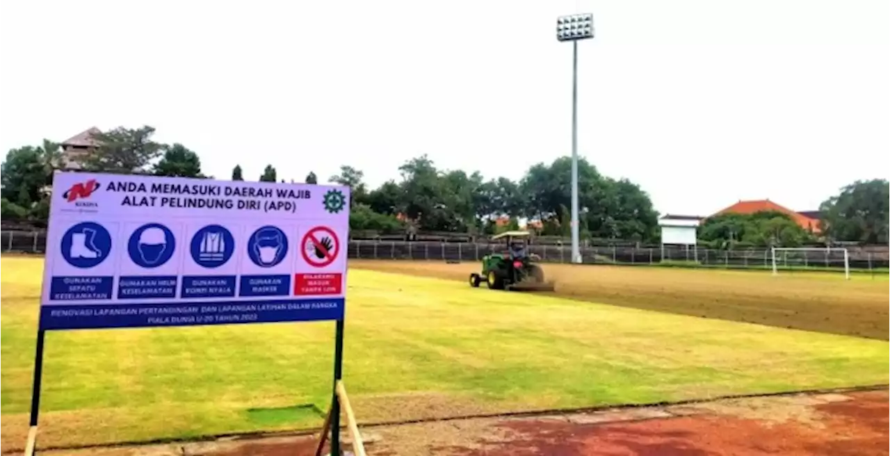 Sudah 50 Persen Tergarap, Rumput Stadion Ngurah Rai Siap untuk Latihan Piala Dunia U-20