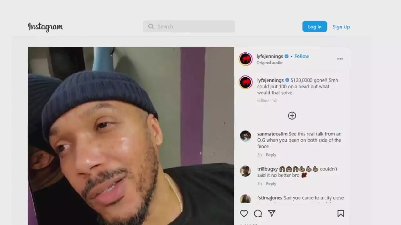 R&B singer Lyfe Jennings robbed of $120K in jewelry stolen in Oakland