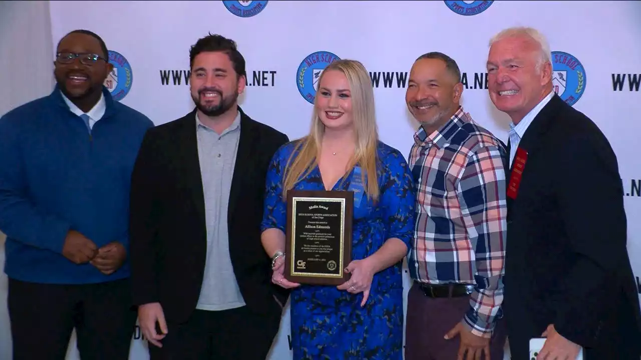 KUSI's Allison Edmonds honored as a San Diego High School Sports Association All-Star -