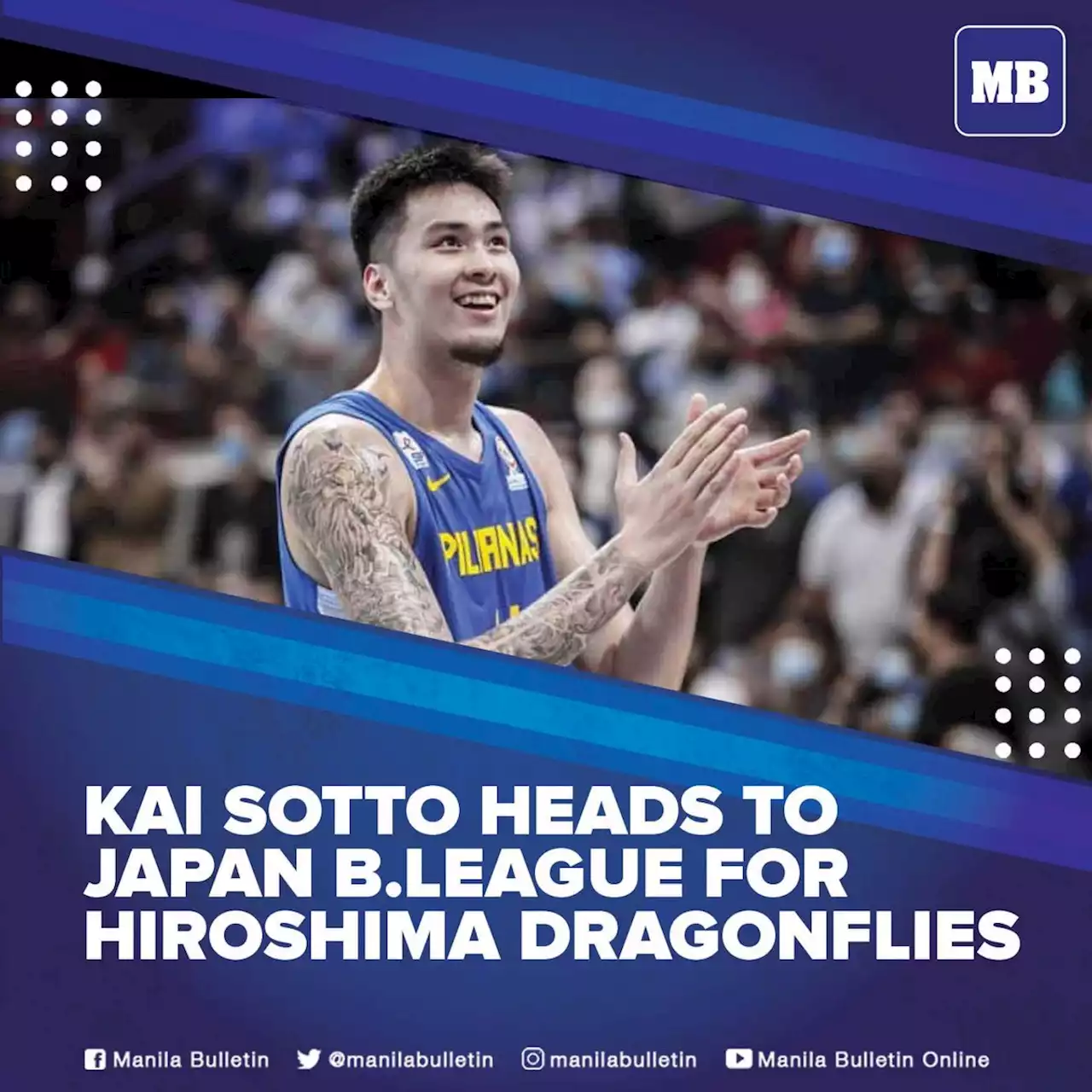 Kai Sotto heads to Japan B.League for Hiroshima Dragonflies