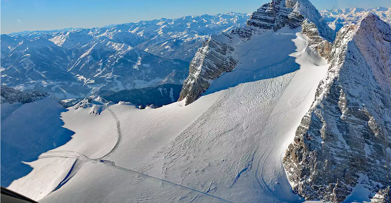 Bilder zeigen Riesenlawine auf dem Dachstein