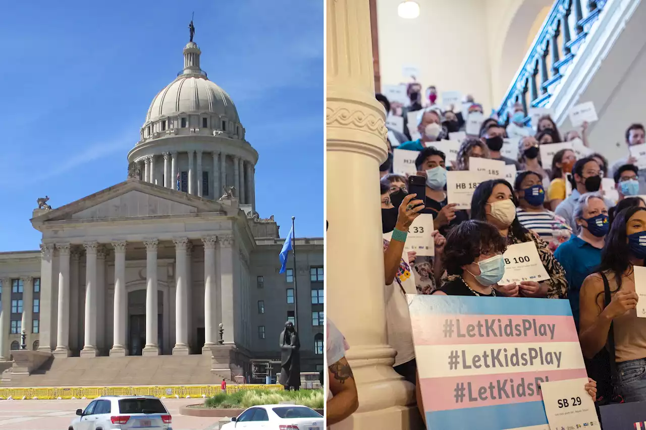 Trans rights protesters occupying Oklahoma capitol building sparks debate