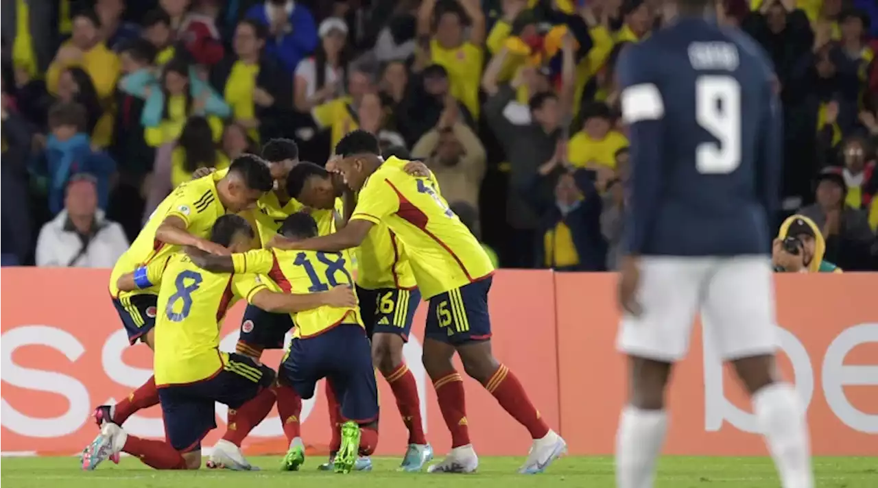 Colombia venció a Ecuador y quedó a un paso de la clasificación al Mundial Sub-20