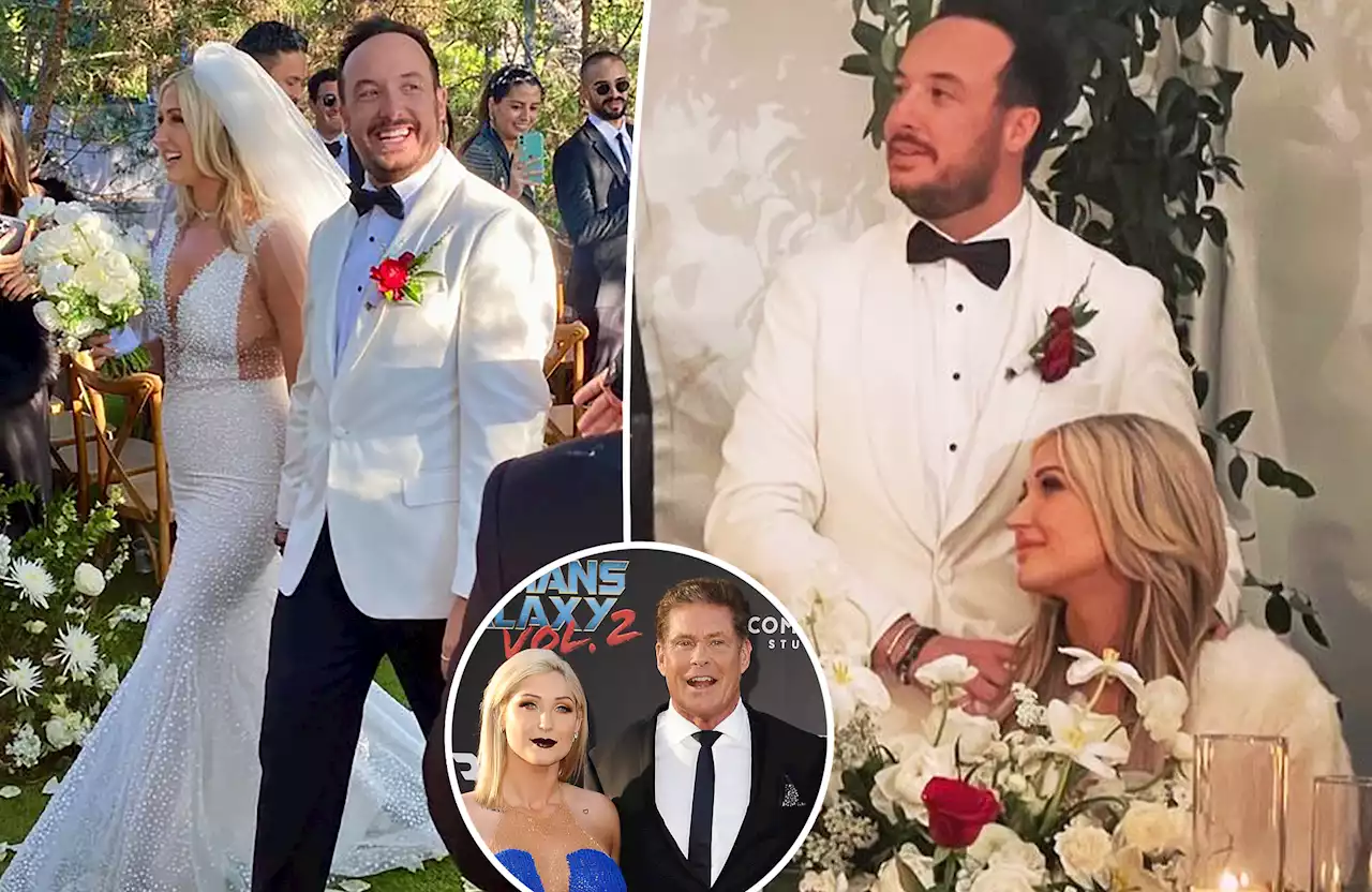 David Hasselhoff’s daughter Taylor marries fiancé Madison Fiore