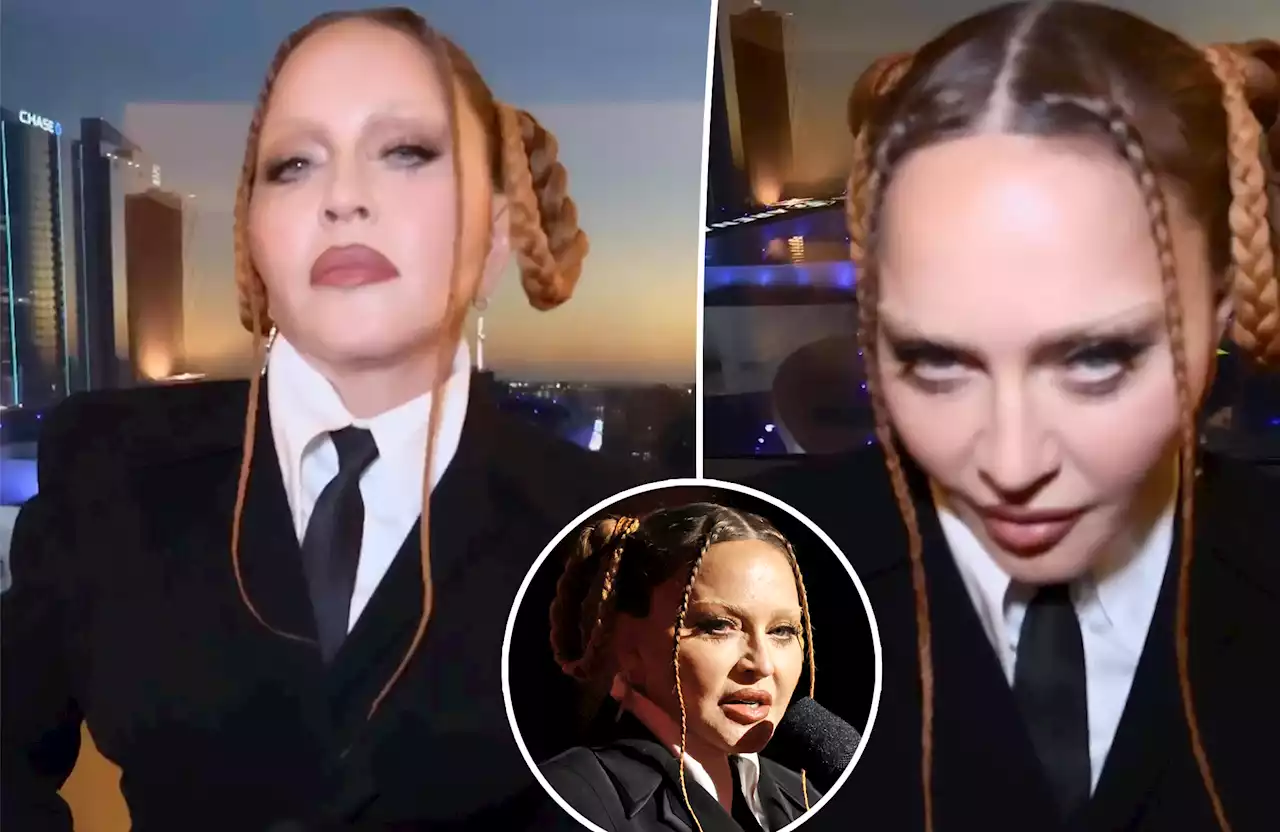 Madonna posts creepy video after shocking Grammys 2023 appearance