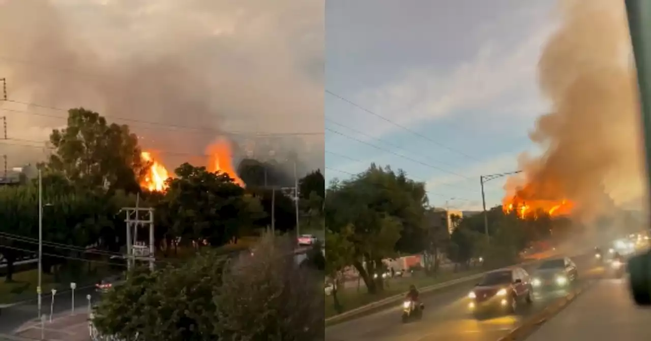 Emergencia por reporte de fuerte explosión en Autopista Norte de Bogotá