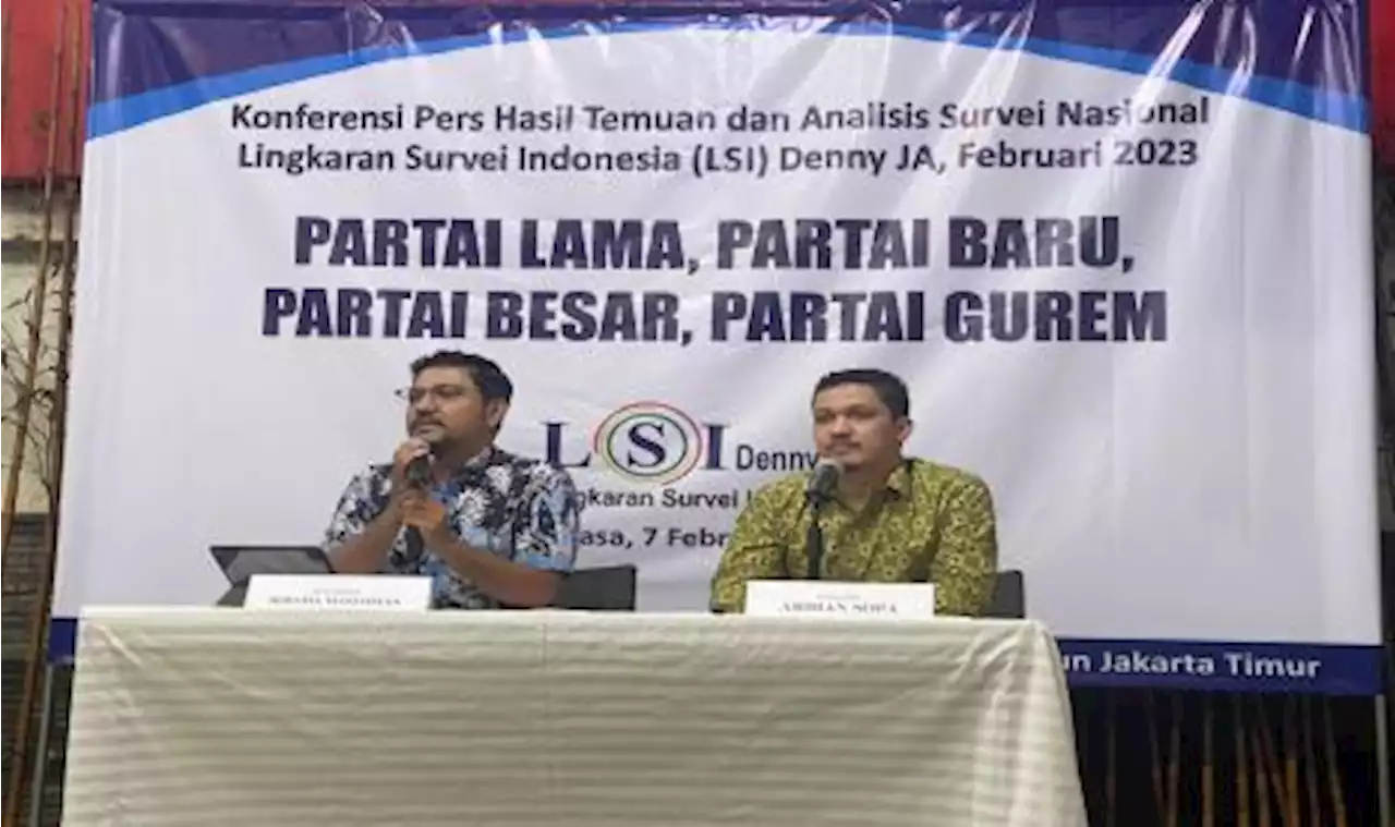 LSI Denny JA: Partai Baru Bisa Beri Kejutan di Pemilu 2024 |Republika Online