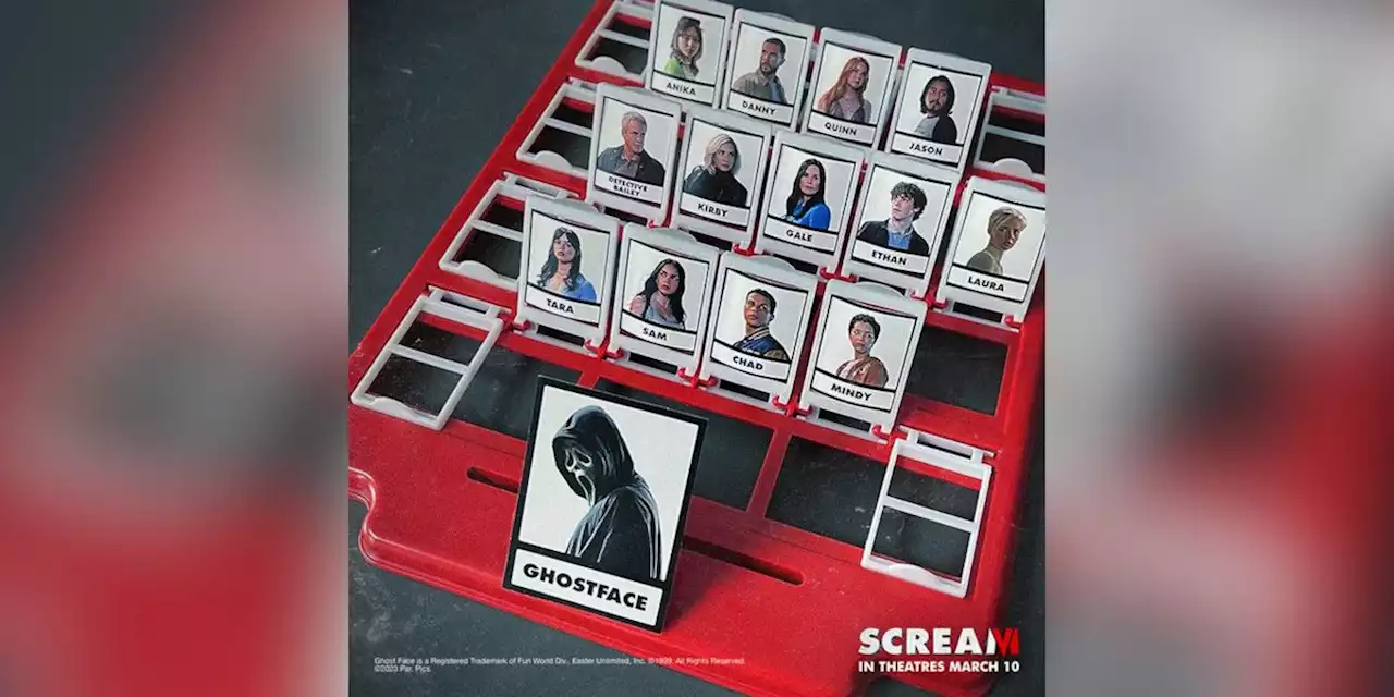 Ghostface Plays Guess Who With New Victims In Creative Scream 6 Poster