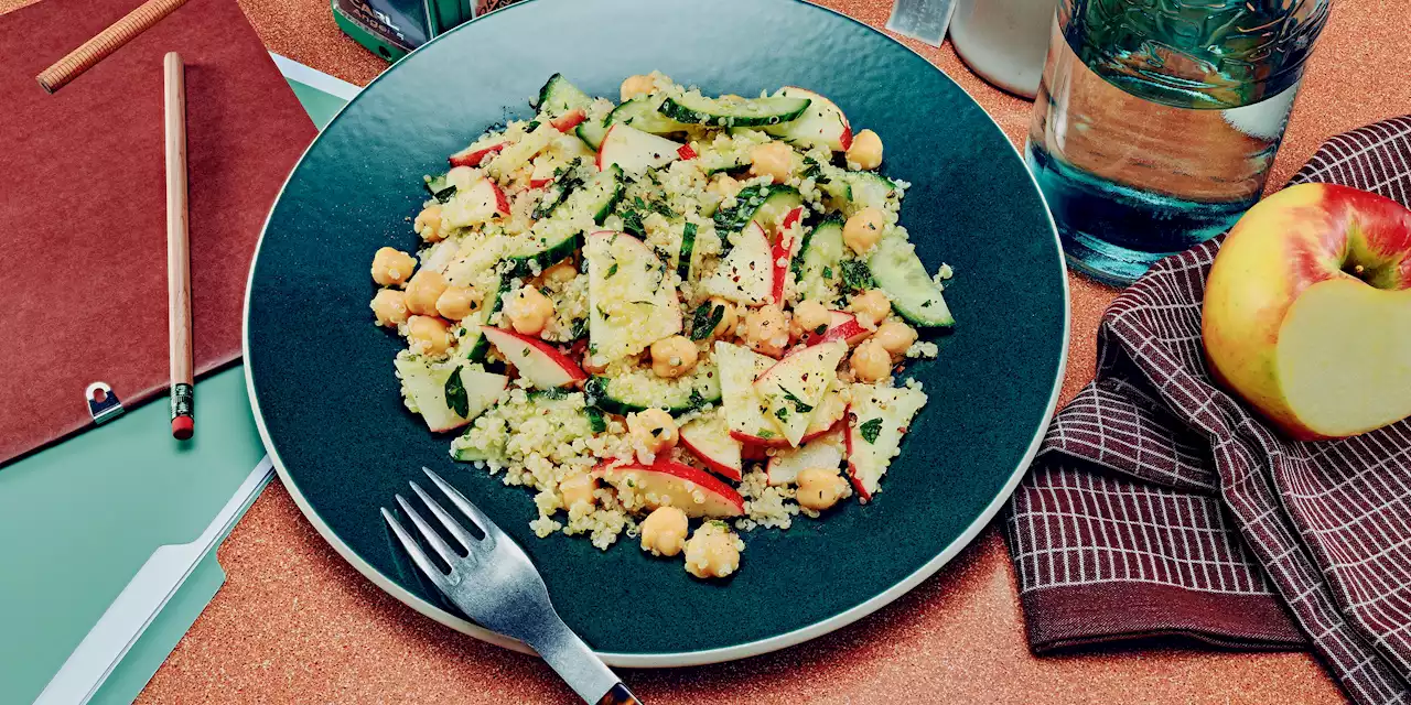 Chickpea-Quinoa Salad With Cucumber, Apple, and Lemon-Herb Vinaigrette