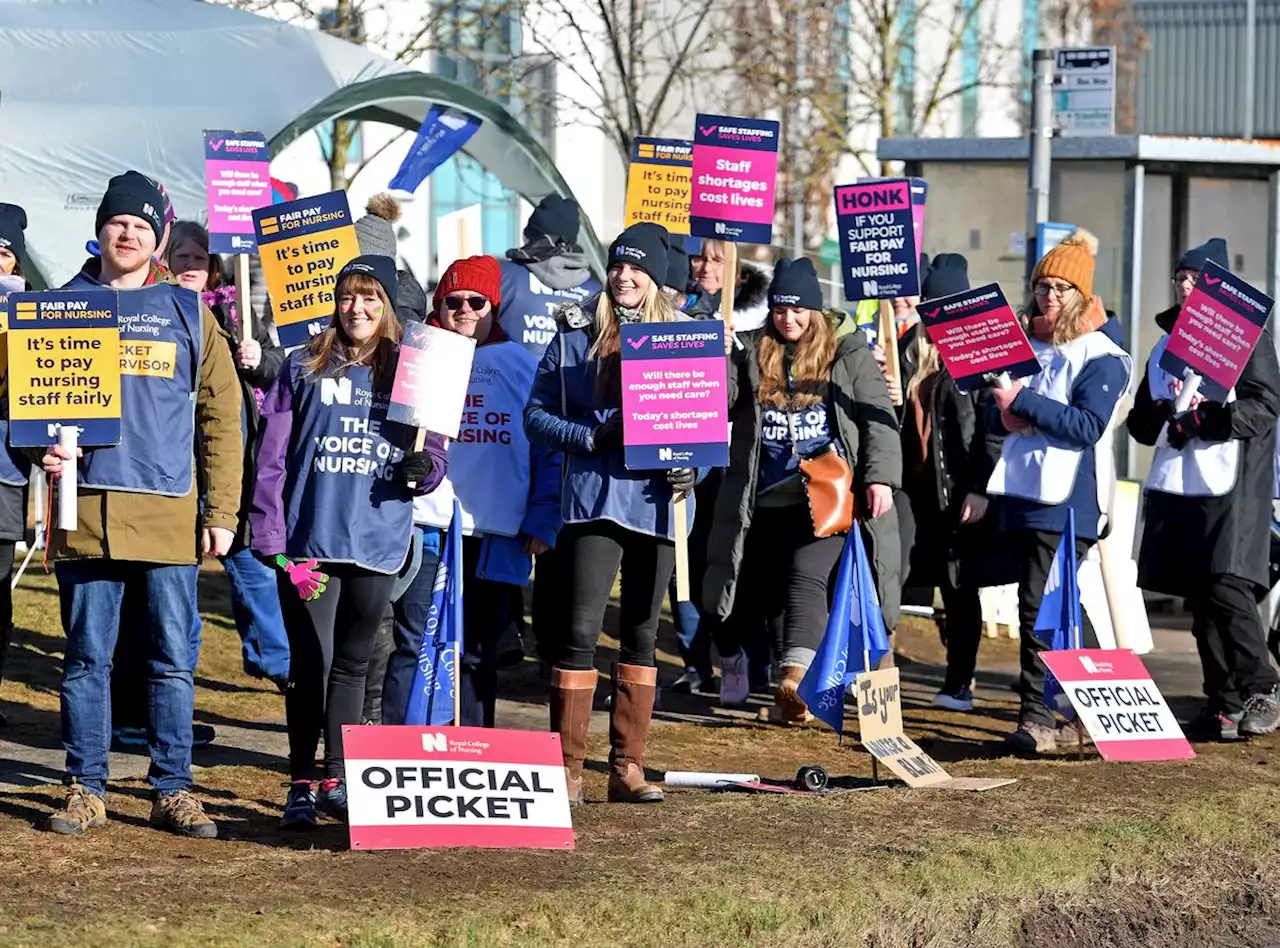 'We can't carry on like this': Nurses picket outside Shropshire's orthopaedic hospital