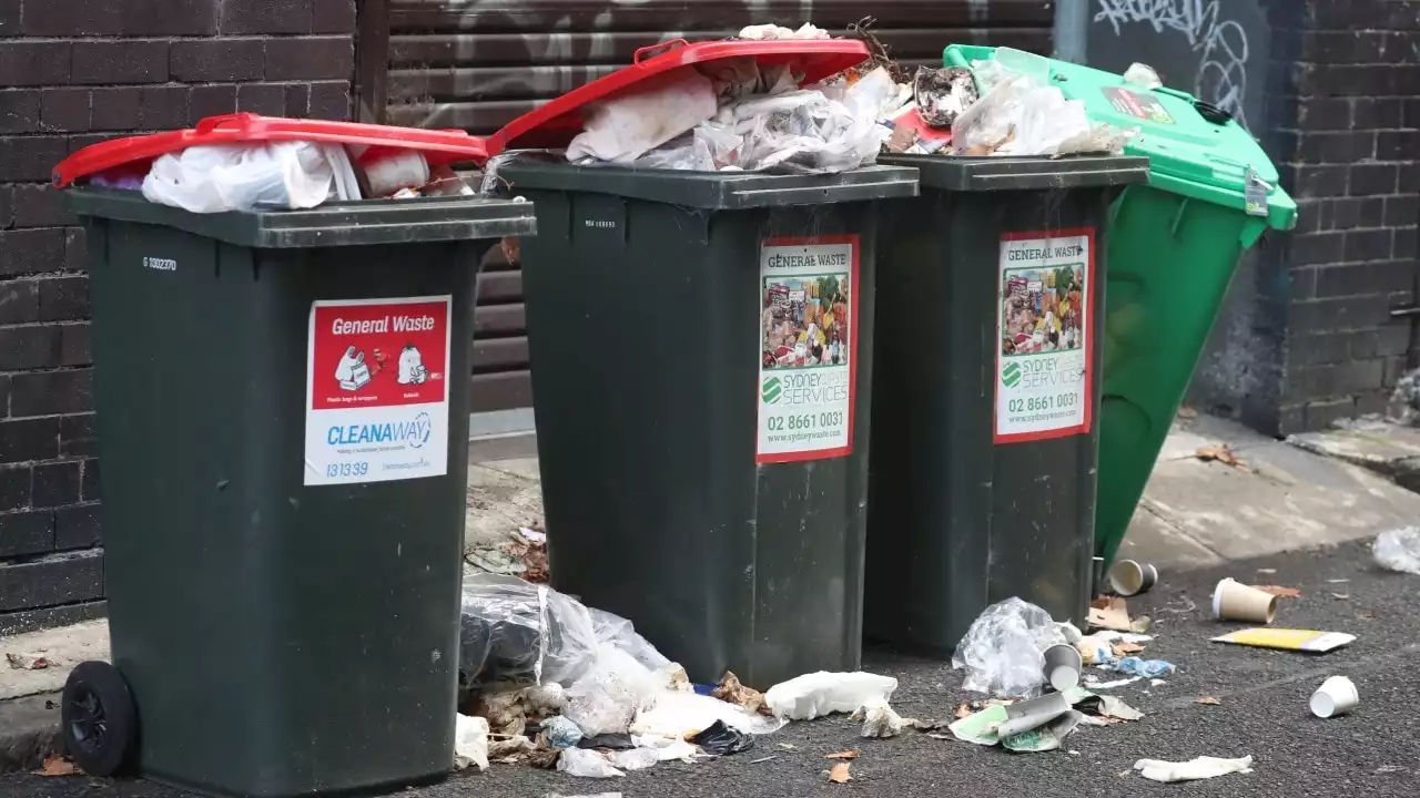 Waste workers refuse to collect bins from one Sydney council