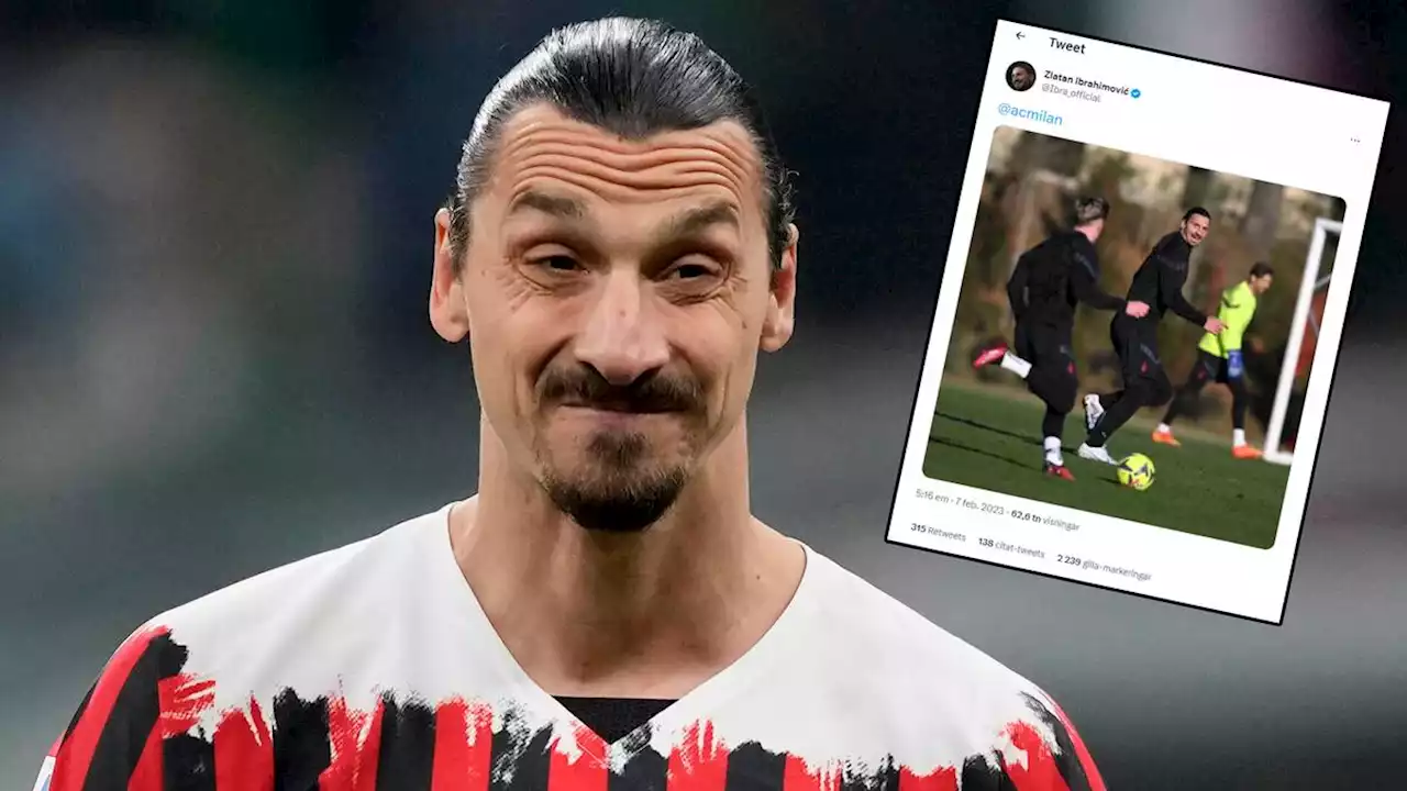 Fotboll: Milanello i dag: Zlatan Ibrahimovic tillbaka i kollektiv träning med AC Milan