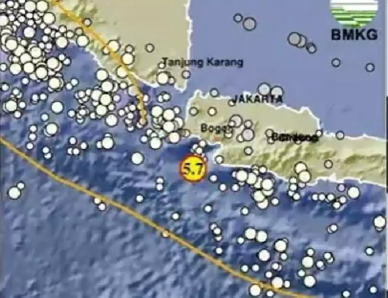 Gempa Magnitudo 5,7 Guncang Banten, Terasa hingga Jakarta