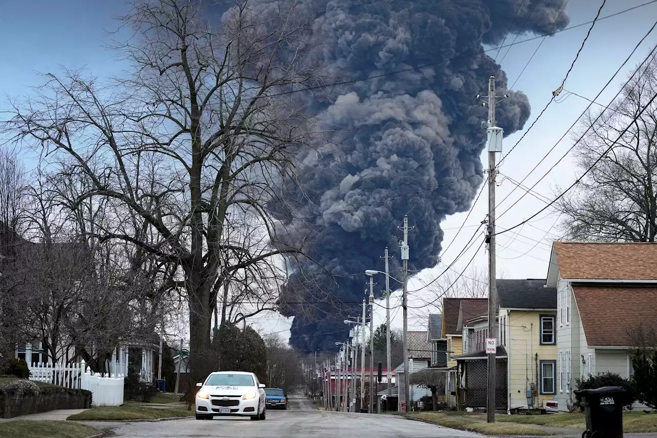 Crews Release Toxic Chemicals From Derailed Tankers in Ohio