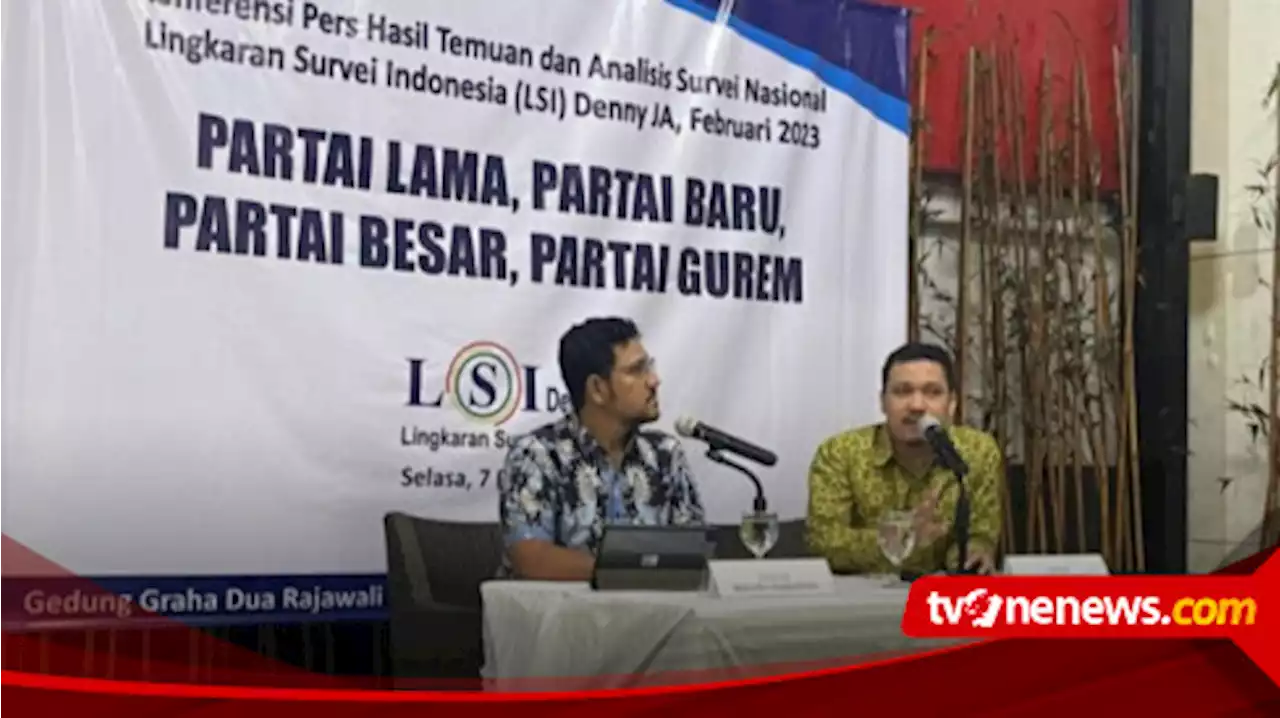 Survei LSI Denny JA: PDIP, Golkar, dan Gerindra Berpeluang Menang Pemilu 2024