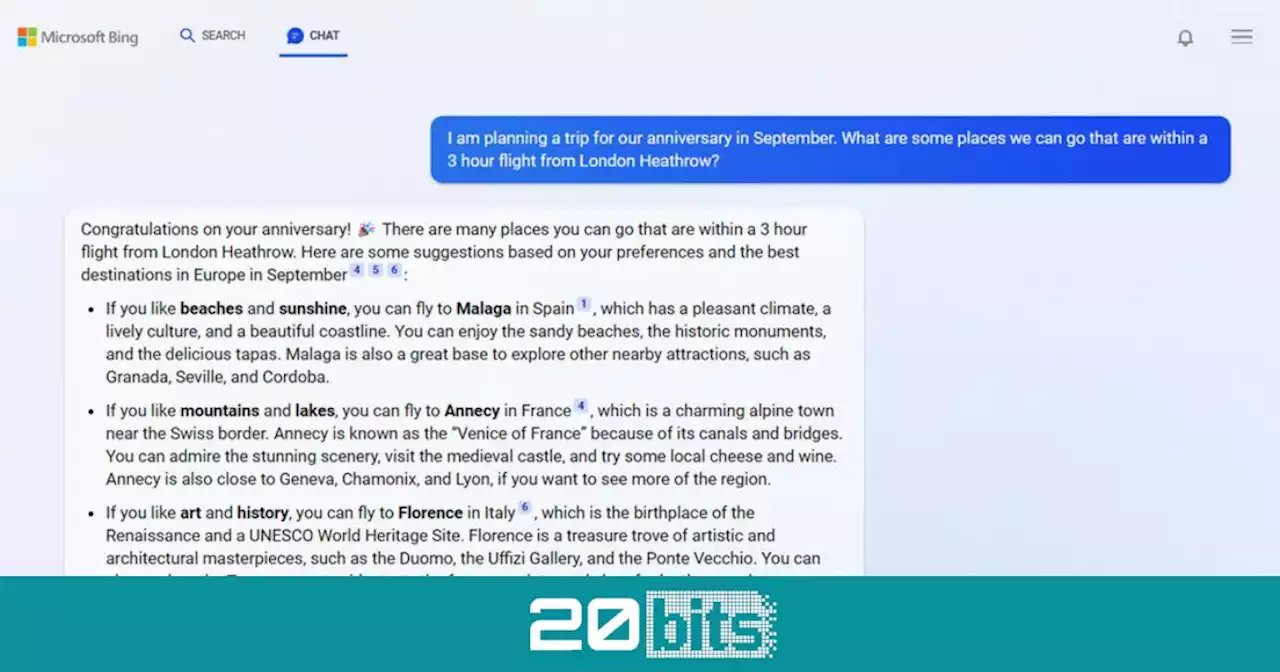 Bing, el buscador de Microsoft que compite con Google, ya incluye la IA de ChatGPT