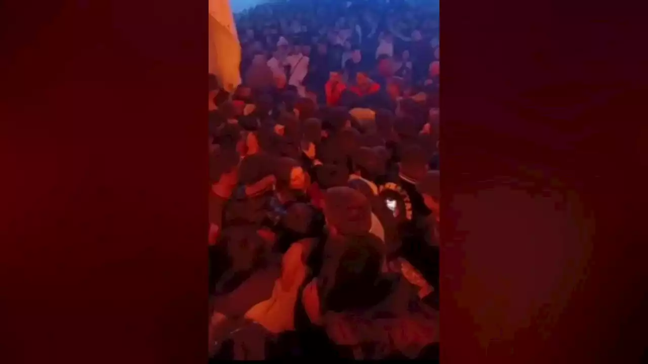 Un vigilante graba los momentos de tensión en carpa municipal de las fiestas de San Blas en Autol, La Rioja