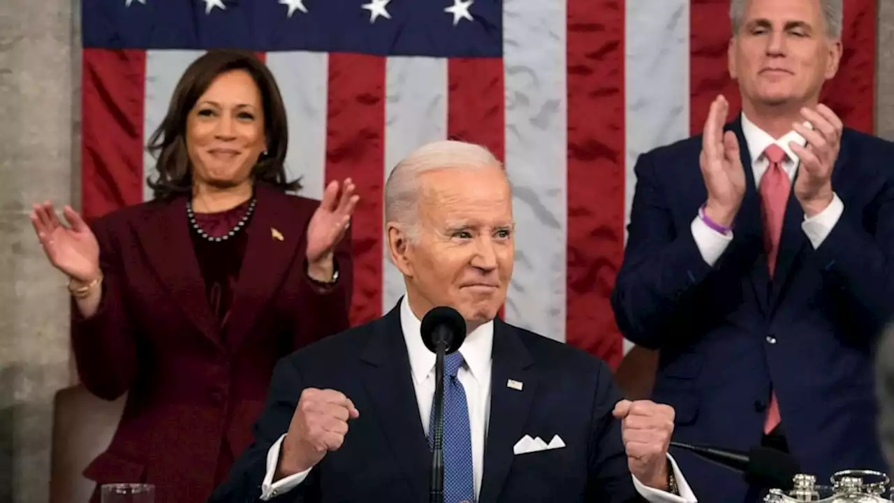 Harris says Biden showed bipartisanship despite GOP heckling