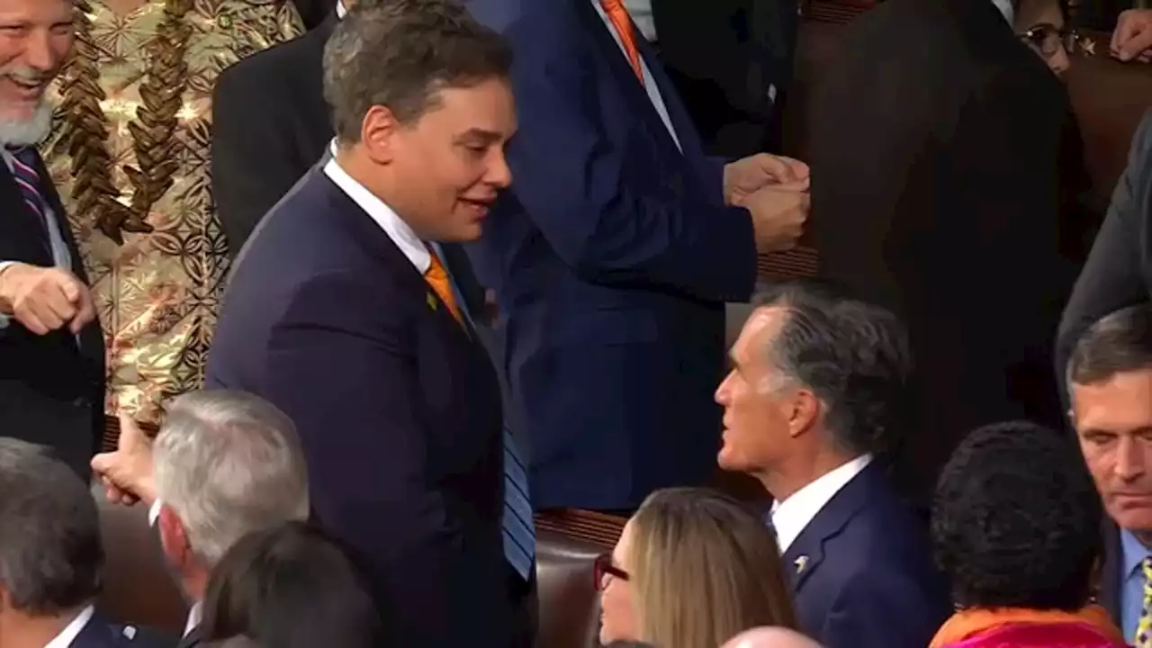 Mitt Romney, George Santos get into altercation at State of the Union: 'You should be embarrassed'