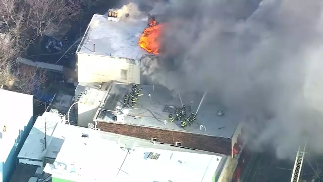 Fires engulf rows of businesses and apartments in West New York and Union City, New Jersey