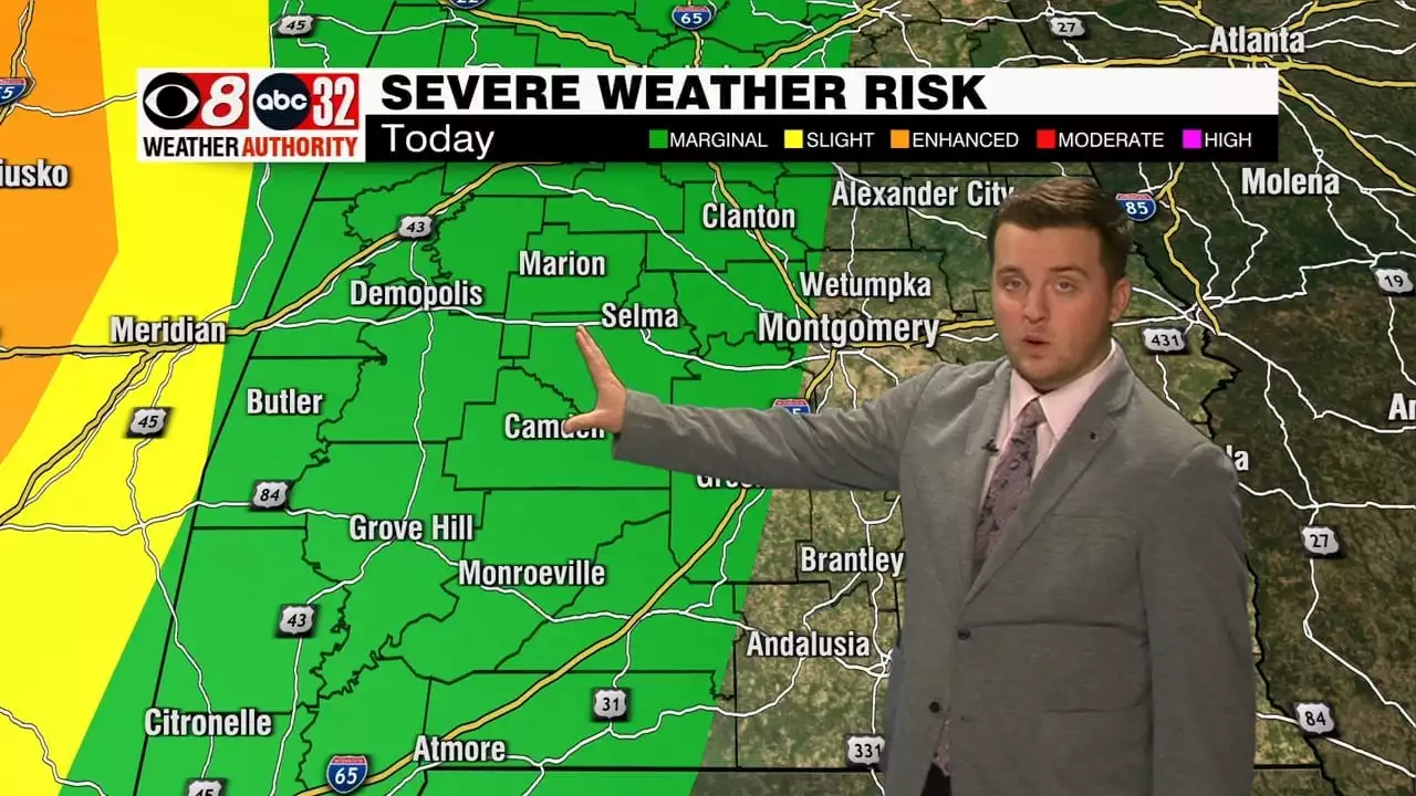 Another Warm Afternoon; Strong/Severe Storms Overnight - Alabama News