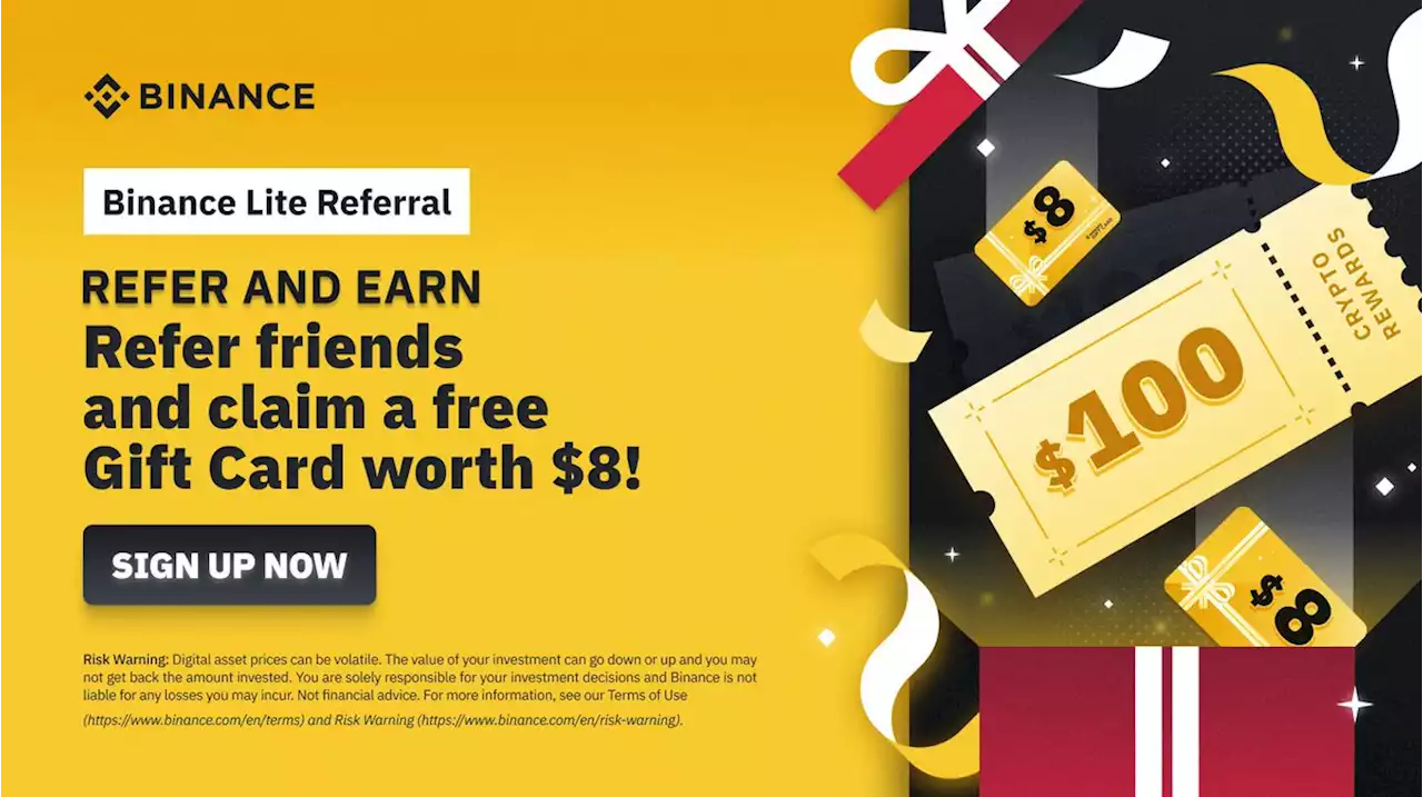 Binance Lite Referral: Refer Friends to Get 100 USDT Trading Fee Rebate Vouchers & an $8 Gift Card! | Binance Support