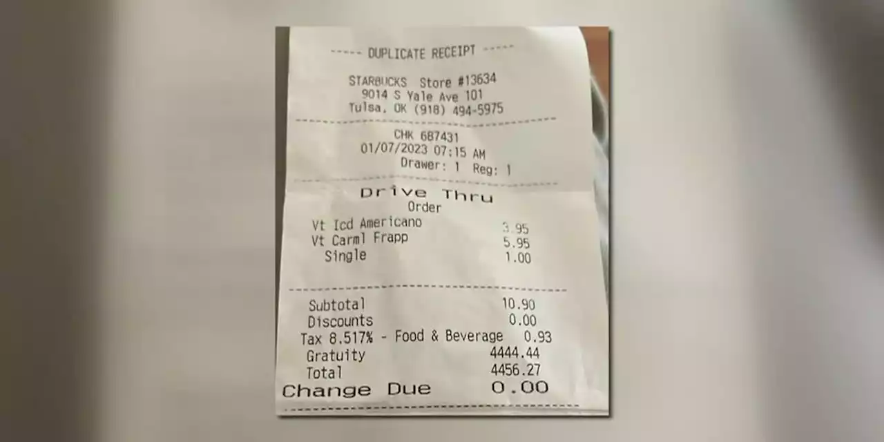 Couple says Starbucks charged them nearly $4,500 for 2 cups of coffee