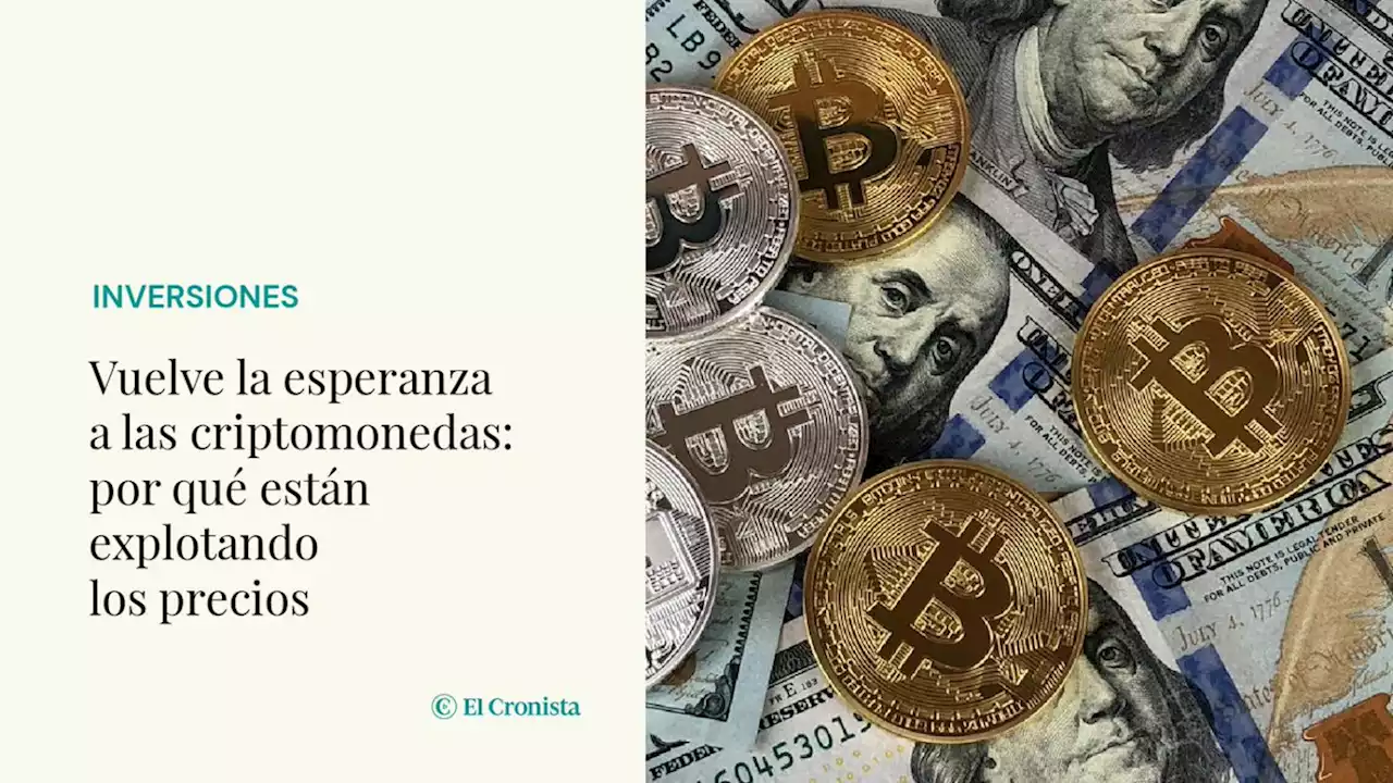 Vuelve la esperanza a las criptomonedas: por qu� est�n explotando los precios