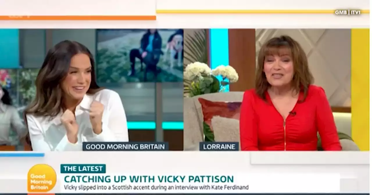 Lorraine Kelly reacts to Vicky Pattison's Scottish accent leaving star red faced